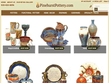 Tablet Screenshot of pinehurstpottery.com